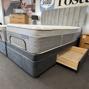 2 Drawer Storage Super King Adjustable Bed + Sealy Mattresses