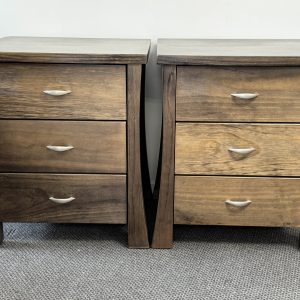 2 x Hudson 3 Drawer Bedsides - NZ Made